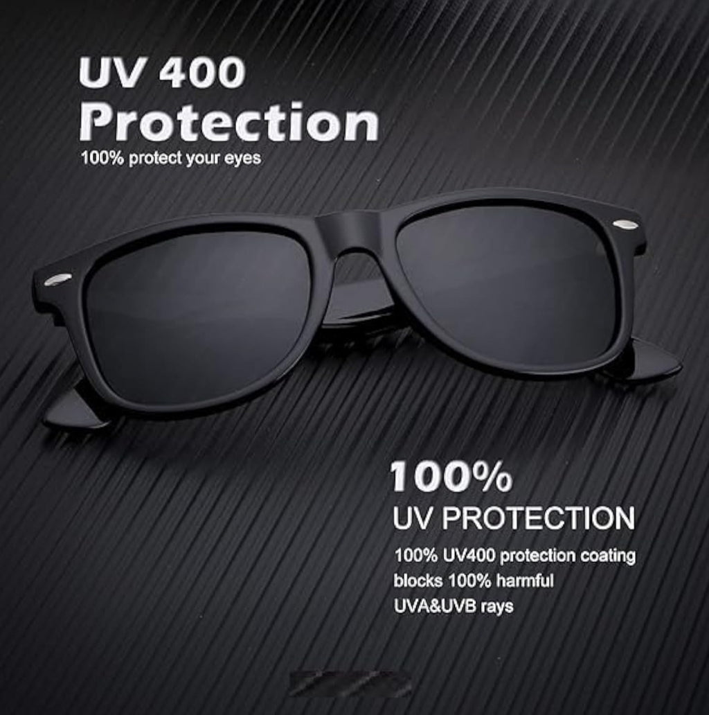 Unisex Uv protection polarized wayfarer sunglasses for summer men & women (Buy 1 Get 1 Free)