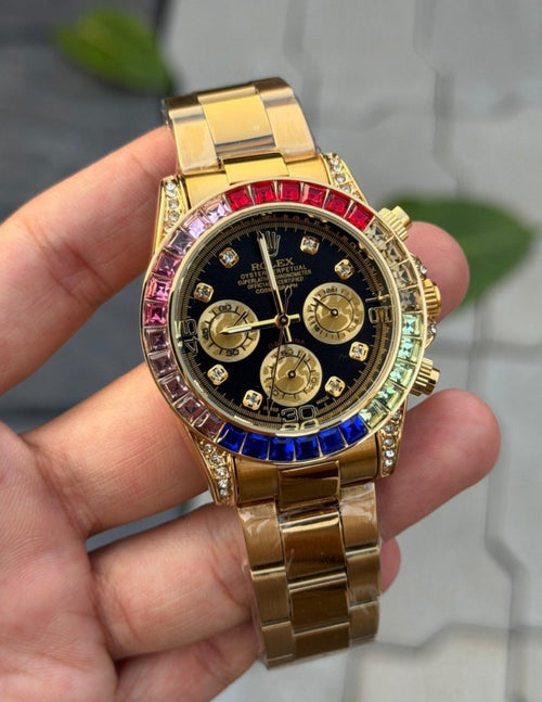 Rainbow luxury watch (Get Open Box at your door ) Delivery